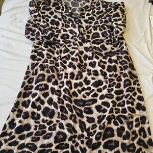 SHEIN Leopard Print Maxi Dress